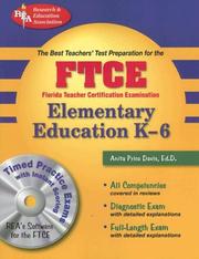 Cover of: FTCE Elementary Education K-6 w/ CD-ROM (REA) The Best Test Prep