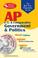 Cover of: AP Government & Politics w/CD-ROM (REA) - The Best Test Prep: 8th Edition (Test Preps)