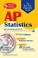 Cover of: Best Test Prep AP Statistics with CD-ROM (REA) The Best Test Prep for the AP Statistics Exam with TESTware (REA Test Preps)