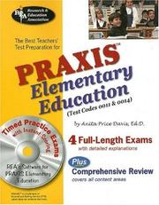 Cover of: PRAXIS Elementary Ed, 0011 & 0014w/CD-ROM (REA) - The Best Teachers' Prep (TESTware)