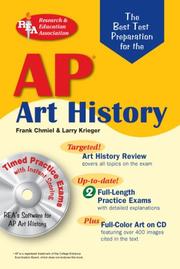 Cover of: AP Art History w/CD-ROM (REA) The Best Test Prep for the AP Art History Exam with TESTware (Test Preps) by Frank Chmiel, Larry Krieger