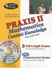 Cover of: Praxis Math Content Knowledge (0061): The Best Teachers Test Prep for the Praxis