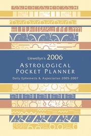 Cover of: 2006 Astro Pocket Plnr: Daily Ephemeris & Aspectarian 2005-2007