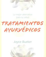 Cover of: Tratamientos ayurvédicos by Joyce Bueker