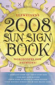 Cover of: 2008 Sun Sign Book: Horoscopes for Everyone! (Llewellyn's Sun Sign Book)