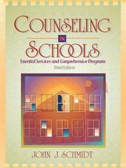 Cover of: Counseling in schools by John J. Schmidt