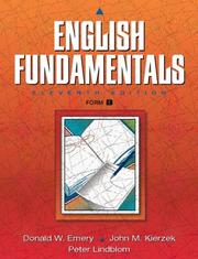 Cover of: English Fundamentals by Donald W. Emery, John M. Kierzek, Peter D. Lindblom