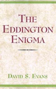Cover of: The Eddington enigma: a personal memoir