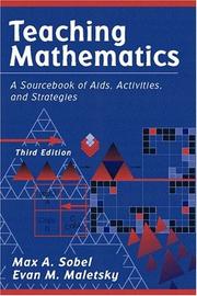 Cover of: Teaching mathematics: a sourcebook of aids, activities, and strategies