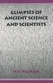 Cover of: Glimpses of Ancient Science and Scientists by Varadaraja V. Raman