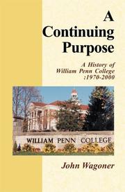 A continuing purpose by John Wagoner