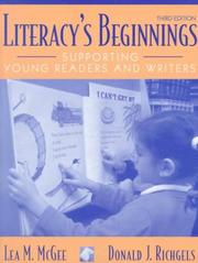 Cover of: Literacy's Beginnings by Lea M. McGee, Donald J. Richgels