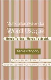 Multicultural/Gender Word Usage by M. S. W. Hughes-Grant, Augusta Edythe, Augusta Edythe Hughes-Grant M.S.W.