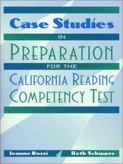 Cover of: Case Studies in Preparation for the California Reading Competency Test