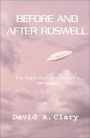 Cover of: Before and after Roswell: the flying saucer in America, 1947-1999