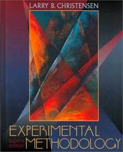Cover of: Experimental Methodology (8th Edition) by Larry B. Christensen