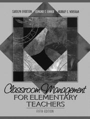 Cover of: Classroom management for elementary teachers by Carolyn M. Evertson