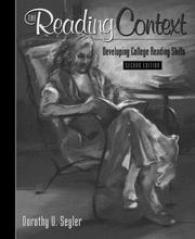 Cover of: The Reading Context by Dorothy U. Seyler