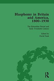 Cover of: Blasphemy in Britain and America, 1800-1930, Volume 4