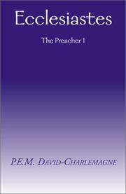 Cover of: Ecclesiastes | P. E. M. David-Charlemagne