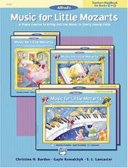 Cover of: Music for Little Mozarts: Teacher's Handbook (Music for Little Mozarts)