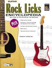 Cover of: Rock Licks Encyclopedia | Tomas Cataldo