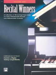 Cover of: Recital Winners, Book 1, Alfred Masterwork Edition | 