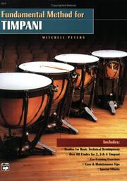 Cover of: Fundamental Method for Timpani by 