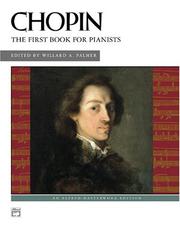 Cover of: First Book for Pianists (Alfred Masterwork Edition)