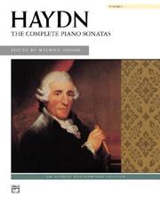 Cover of: The Complete Piano Sonatas, Vol. 1