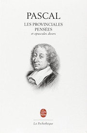 Cover of: Les provinciales by Blaise Pascal