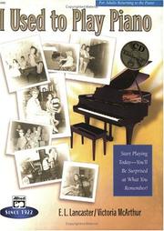 Cover of: I Used to Play Piano (Book & CD)