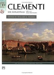 Cover of: Clementi: Six Sonatinas, opus 36 (Book & CD) (Alfred CD Edition)