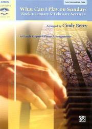 Cover of: What Can I Play on Sunday? by Cindy Berry