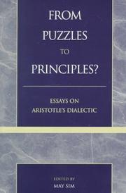 Cover of: From puzzles to principles? | 