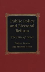Cover of: Public Policy and Electoral Reform