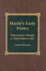 Hardy's early poetry by James Persoon