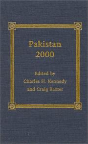 Cover of: Pakistan 2000 by Craig Baxter, Craig Baxter