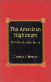 Cover of: The  American Nightmare by Thomas A. Hockin