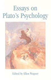 Cover of: Essays on Plato's Psychology by Ellen Wagner