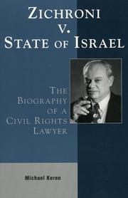 Cover of: Zichroni v. state of Israel: the biography of a civil rights lawyer