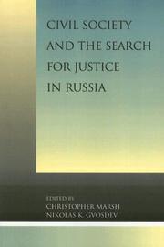 Cover of: Civil society and the search for justice in Russia