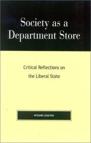 Cover of: Society as a Department Store: Critical Reflections on the Liberal State (Religion, Politics, and Society in the New Millennium)