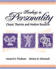 Cover of: Readings in Personality by Howard S. Friedman, Miriam W. Schustack