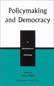 Cover of: Policymaking and Democracy: A Multinational Anthology (Studies in Public Policy (Lanham, MD.).)
