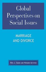 Cover of: Global Perspectives on Social Issues: Marriage and Divorce