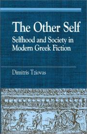 Cover of: The Other Self: Selfhood and Society in Modern Greek Fiction (Greek Studies)