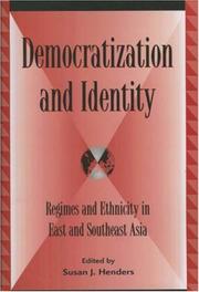 Cover of: Democratization and Identity by Susan Henders