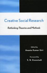 Cover of: Creative Social Research by Ananta Kumar Giri
