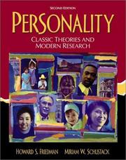 Cover of: Personality by Howard S. Friedman